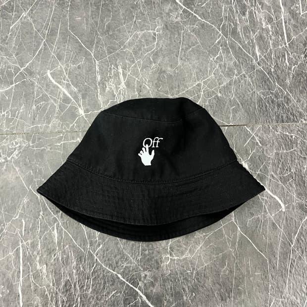 오프화이트 21ss 핸드 오프 버킷햇 블랙
