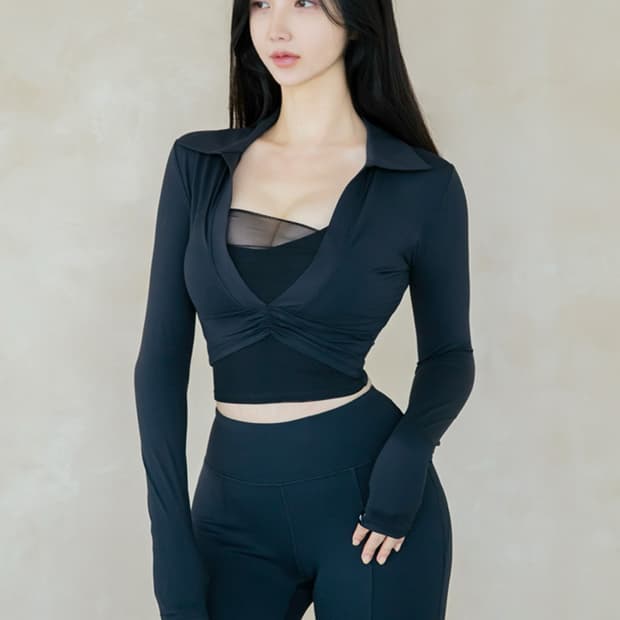 Monpeach 카라 셔츠 롱슬리브