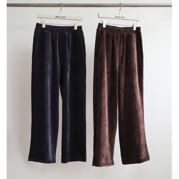새상품 일괄) 쉬이즈큐트 트랙팬츠 네이비, 브라운