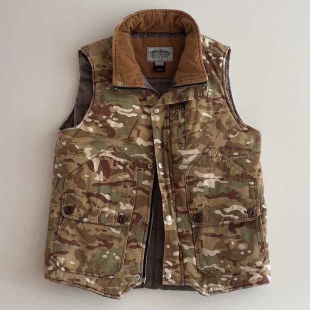프리즘웍스 카모플라주 퀼팅 베스트 M
