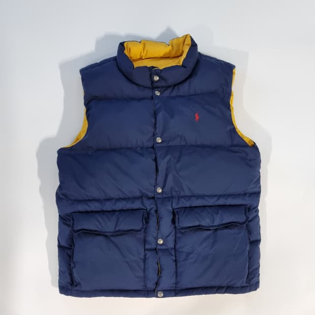 폴로 리버시블 패딩조끼 