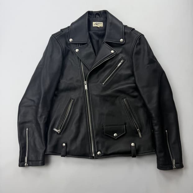 에이징ccc 양가죽 라이더 자켓