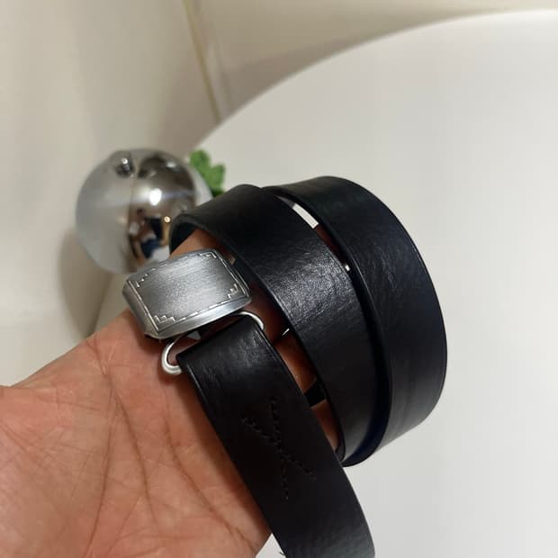 피그벨 히콕 벨트 (오딤 블랙 가죽) 실버 저렴하게 판매