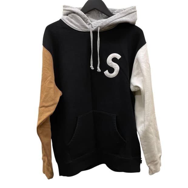 Supreme S logo colorblocked hooded 