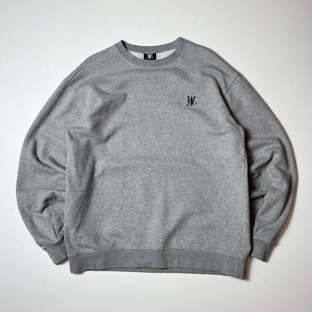 우알롱 22FW 시그니처 벌룬 오버 스웻 맨투맨 PN8729