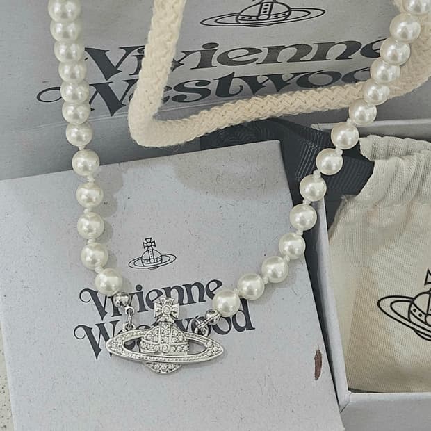 [미사용급] 비비안웨스트우드 진주 초커 목걸이 [정품]