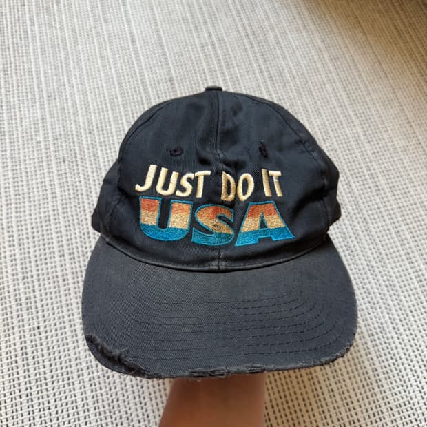 90s Nike 디스트레스드 빈티지 캡