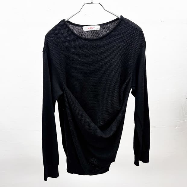 후세인 샬라얀 드레이프 니트