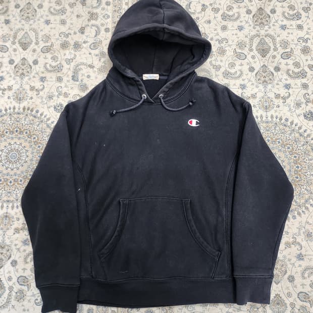 champion 챔피온 블랙 후드티 M