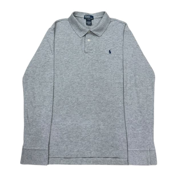 폴로 랄프로렌 PK 카라 긴팔티 그레이 XL