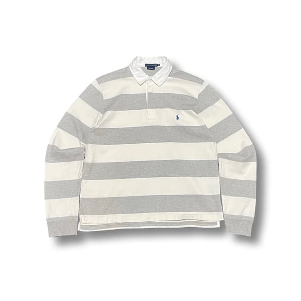 [XL] 폴로 랄프로렌 스트라이프 럭비 긴팔티