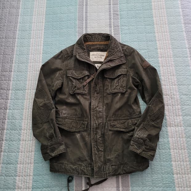 아베크롬비 Abercrombie 빈티지워싱 밀리터리 필드야상자켓 M 