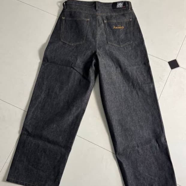 Antimid 데님팬츠 블랙 XL