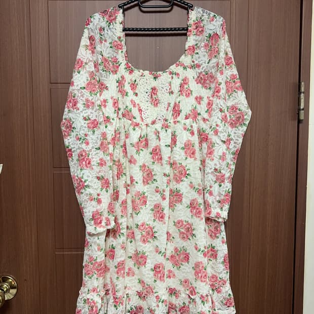 COIZA 콜자 빈티지 모리걸 페어리 히메갸루 레이스 꽃무늬 원피스