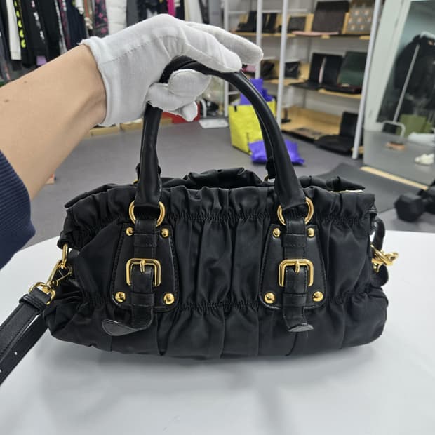 [A급컨디션]프라다 고프레 숄더백