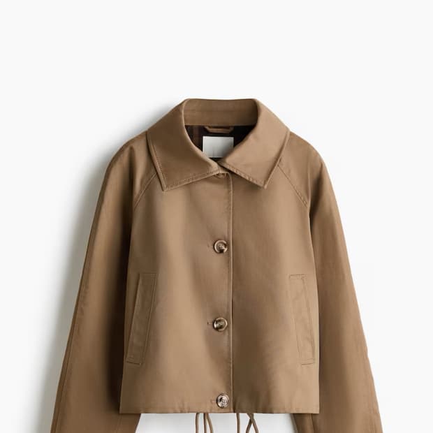 H&M 트윌자켓 다크베이지(브라운) 