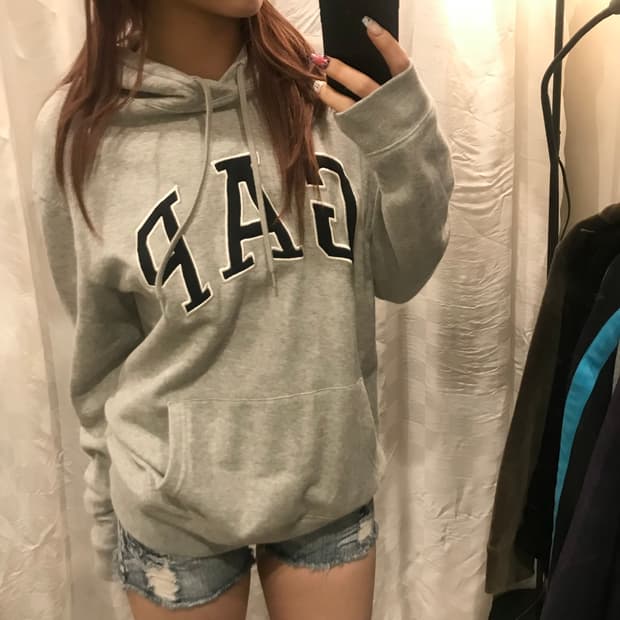 GAP 갭 모리걸 스포티 그레이 후디