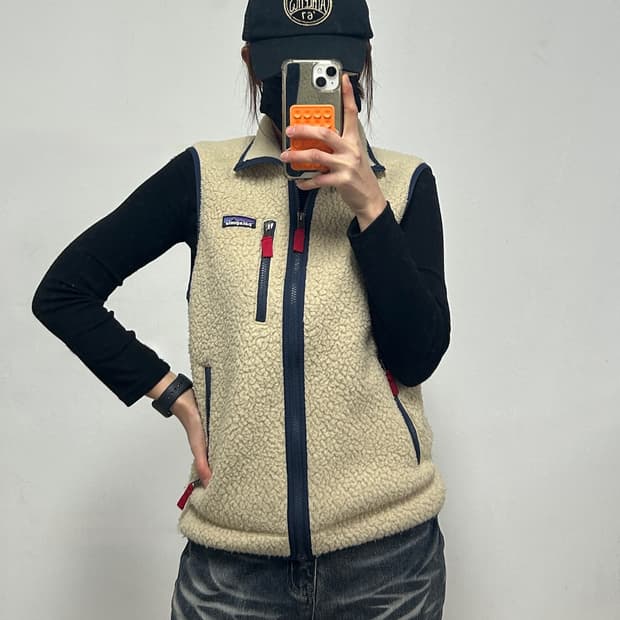 파타고니아 레트로 파일 플리스 집업 베스트