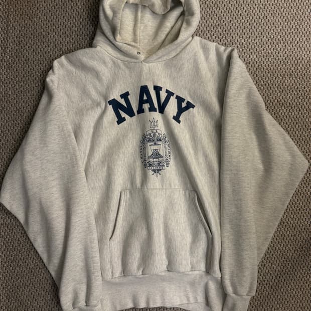 90s 미제 미해군사관학교 navy 리버스위브 후디