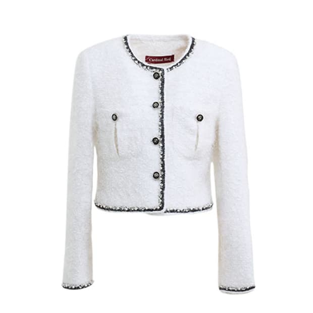 카디널레드 Swan Tweed jacket 스완 트위드 자켓