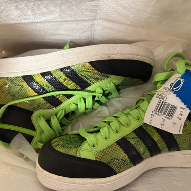 [270] 프랑스구매 아디다스 오리지널 아메리카나 미드럭스 그린 뱀피