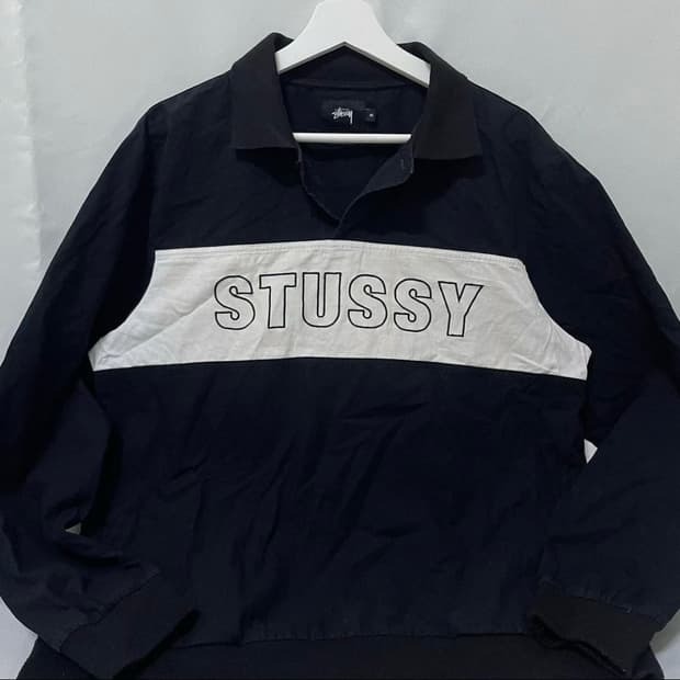 [M] 스투시 카라 맨투맨