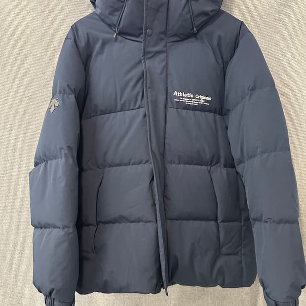 데상트 DESCENTE Athletic 네이비 다운 패딩