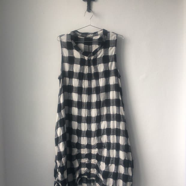 Check pattern balloon fit onepiece