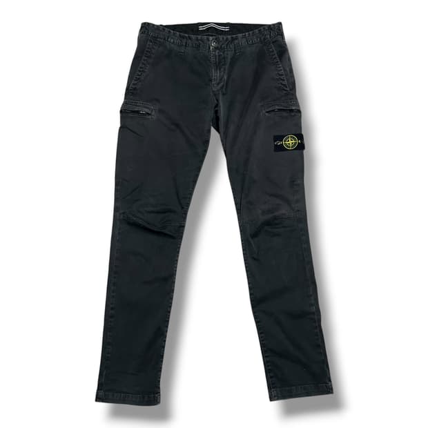 Stone Island 정품인증 블랙 와펜 패치 TYPE:SK 카고 팬츠