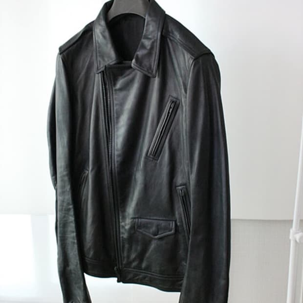 It48)릭오웬스 램스킨 라이더자켓