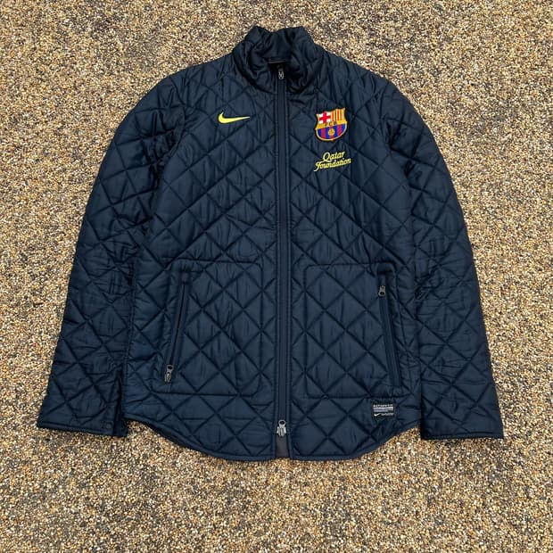 나이키 FC바르셀로나 퀄팅 경량 패딩 자켓