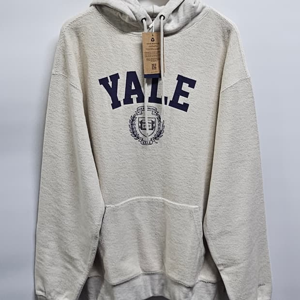YALE 예일 후드티 아이보리 L