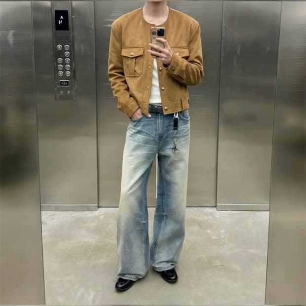 노이스 퓨어카라 자켓 베이지