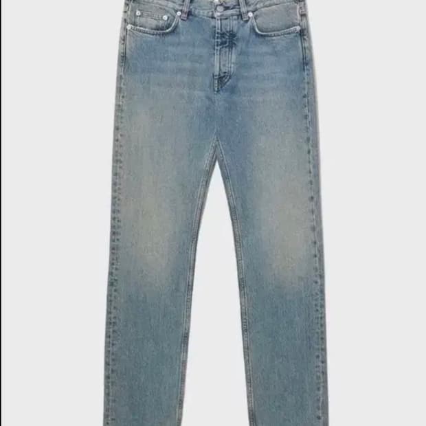 선플라워 스트레이트 핏 데님 31X32