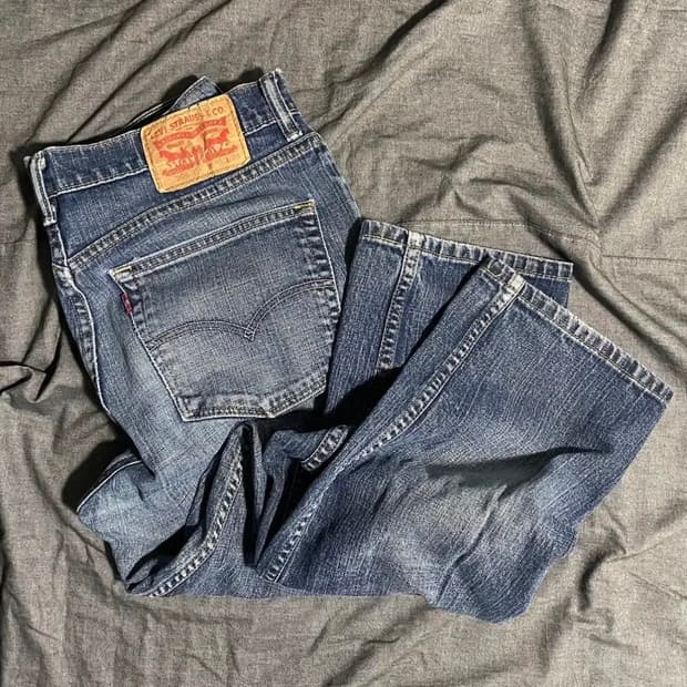 504 Blue Denim Pants