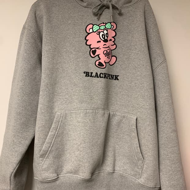 [XL] 블랙핑크 베르디 플러시 후드 그레이