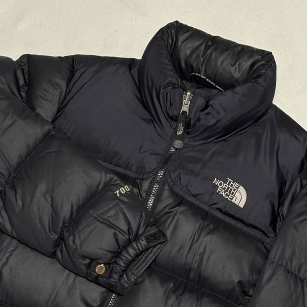 80 노스페이스 700 눕시 구스다운 블랙 패딩