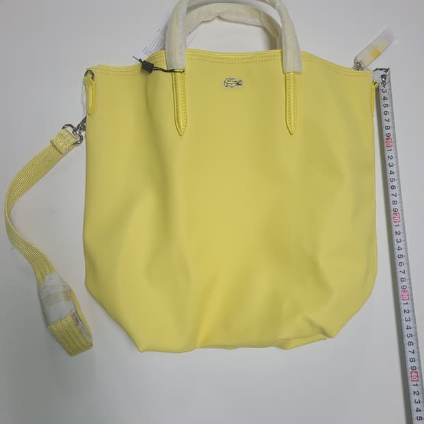 라코스테 버티컬 쇼퍼백 (선샤인 옐로우)