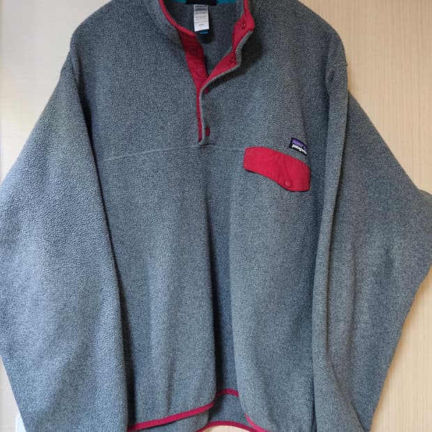 빈티지 파타고니아 신칠라 그레이/레드 L