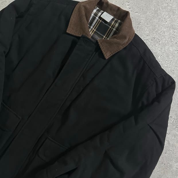 랍스튜디오 블랙 코듀로이 카라