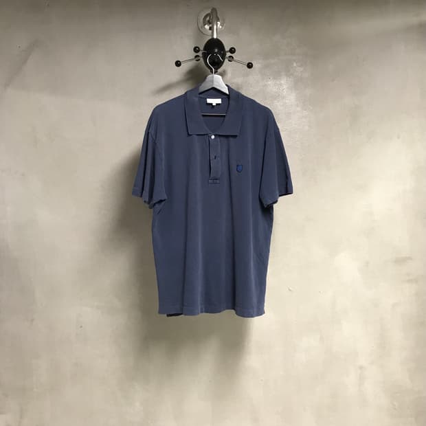 메종키츠네 PK 반팔 카라티 네이비 XL