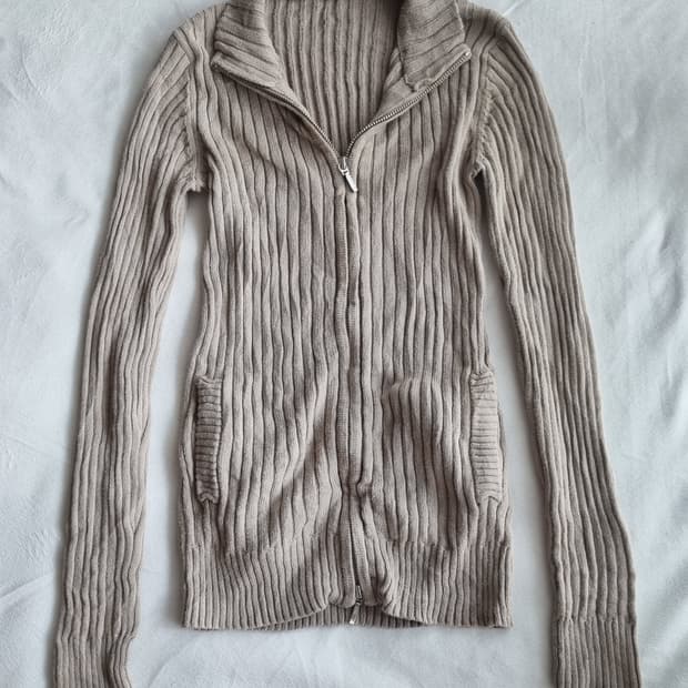 빈티지 y2k 니트 집업