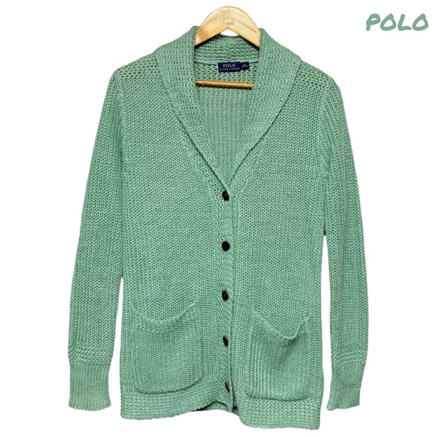 3772 폴로 랄프로렌 뜨개 크로셰 니트가디건