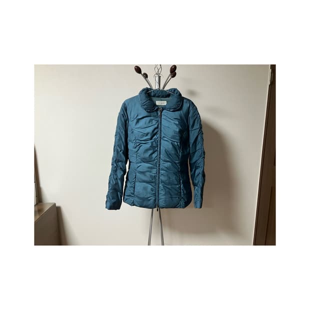 shirring paddied jacket