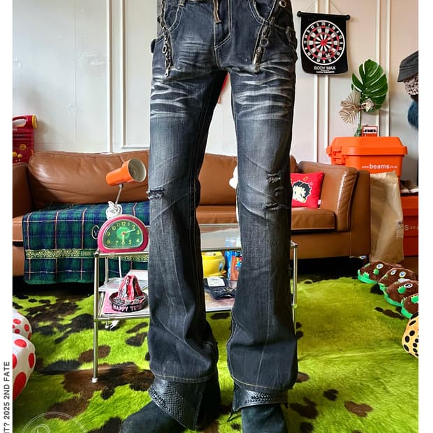 Semanticdesign Washed Flare Denim Pants