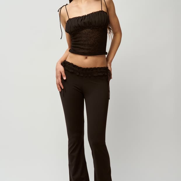 [XS,S]귀조 25ss Ruched Side Tie 셔링 팬츠