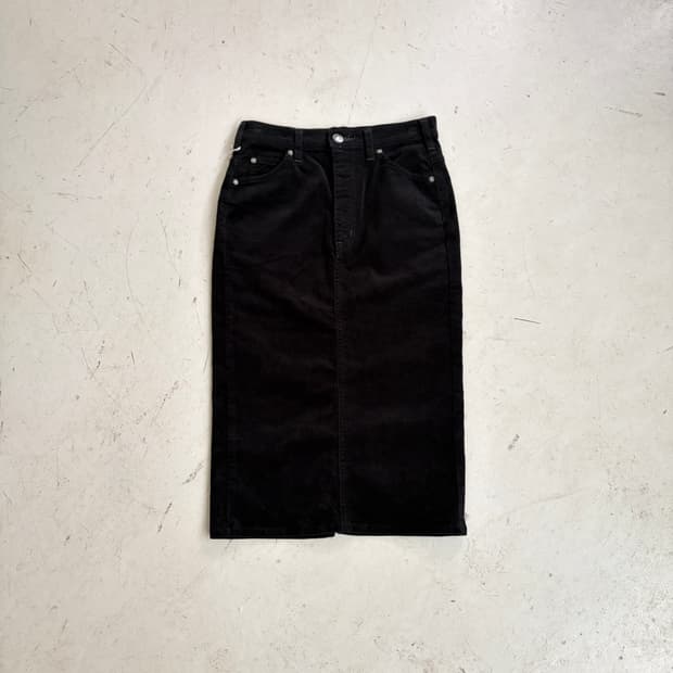 LEE 리 빈티지 코듀로이 미디 스커트 S