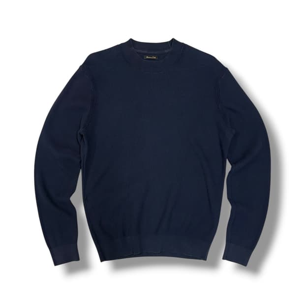 마시모 두띠 네이비 와플 니트 (M) 