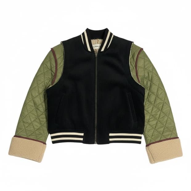 JS뉴욕 퀄팅 스웨이드 점퍼 