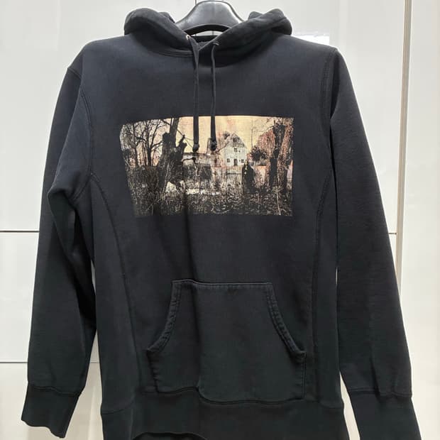 슈프림 블랙사바스 후드 L